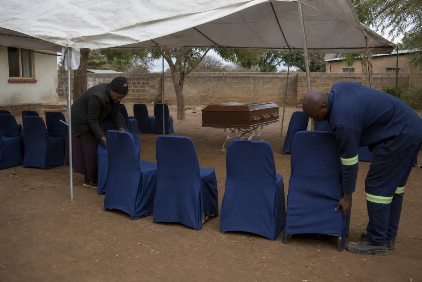KSLO team preparing a dignified funeral service